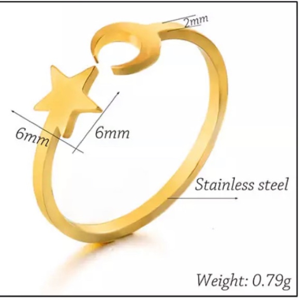 GOODNIGHT ♡ Stainless Steel Ring GIFT - Picture 2 of 8